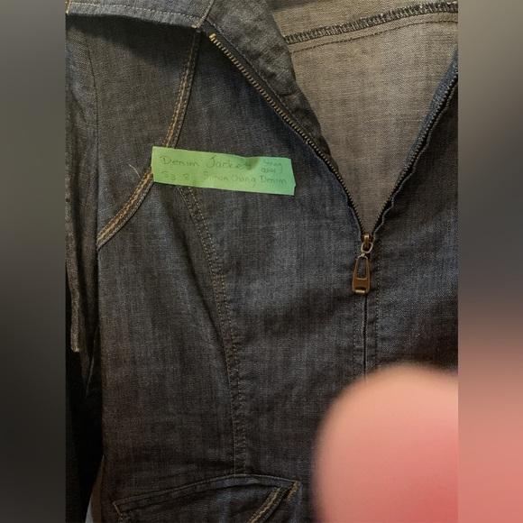 Simon Chang zip coat jacket Sz 8 - Picture 5 of 5